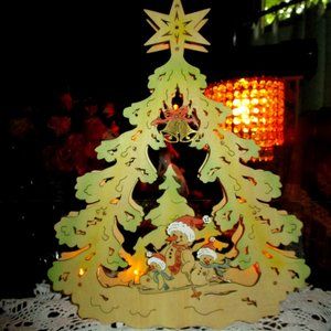 German Collectable Wooden Christmas Tree